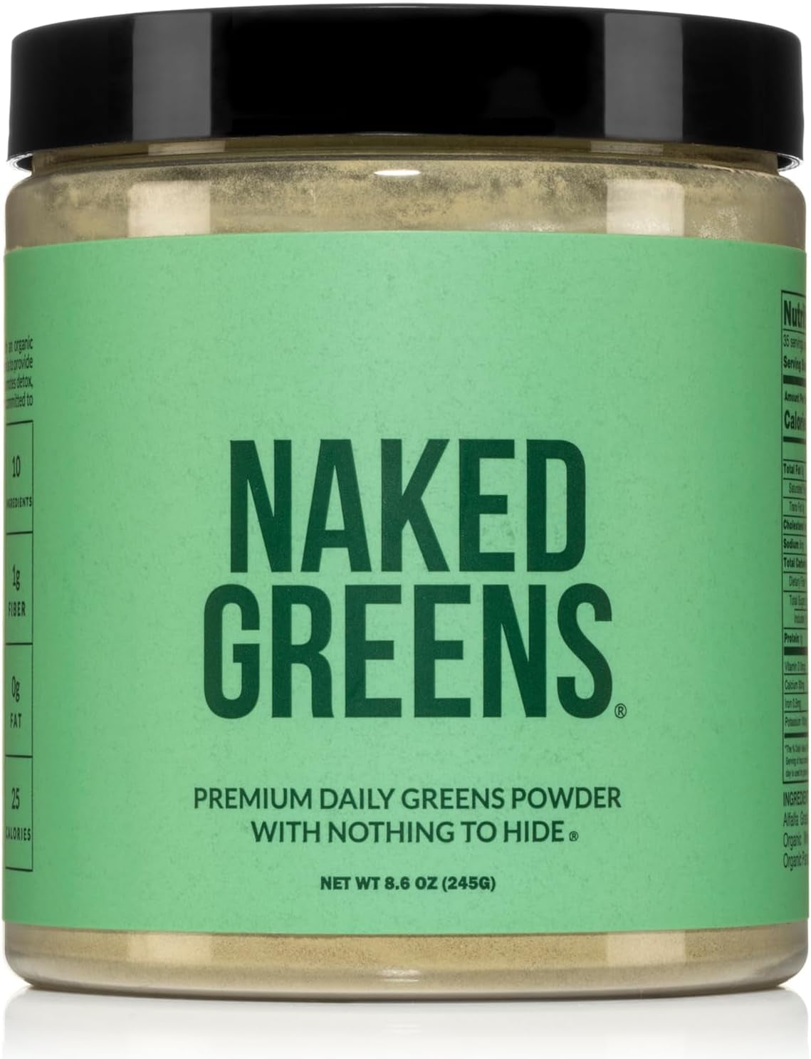 Naked Super Greens Powder Organic Greens Supplement - Only 10 Premium Ingredient
