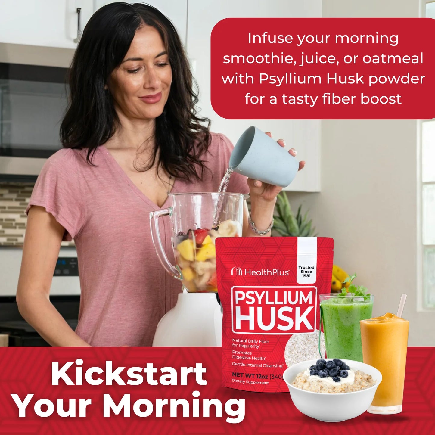 Pure Psyllium Husk - 12 Oz