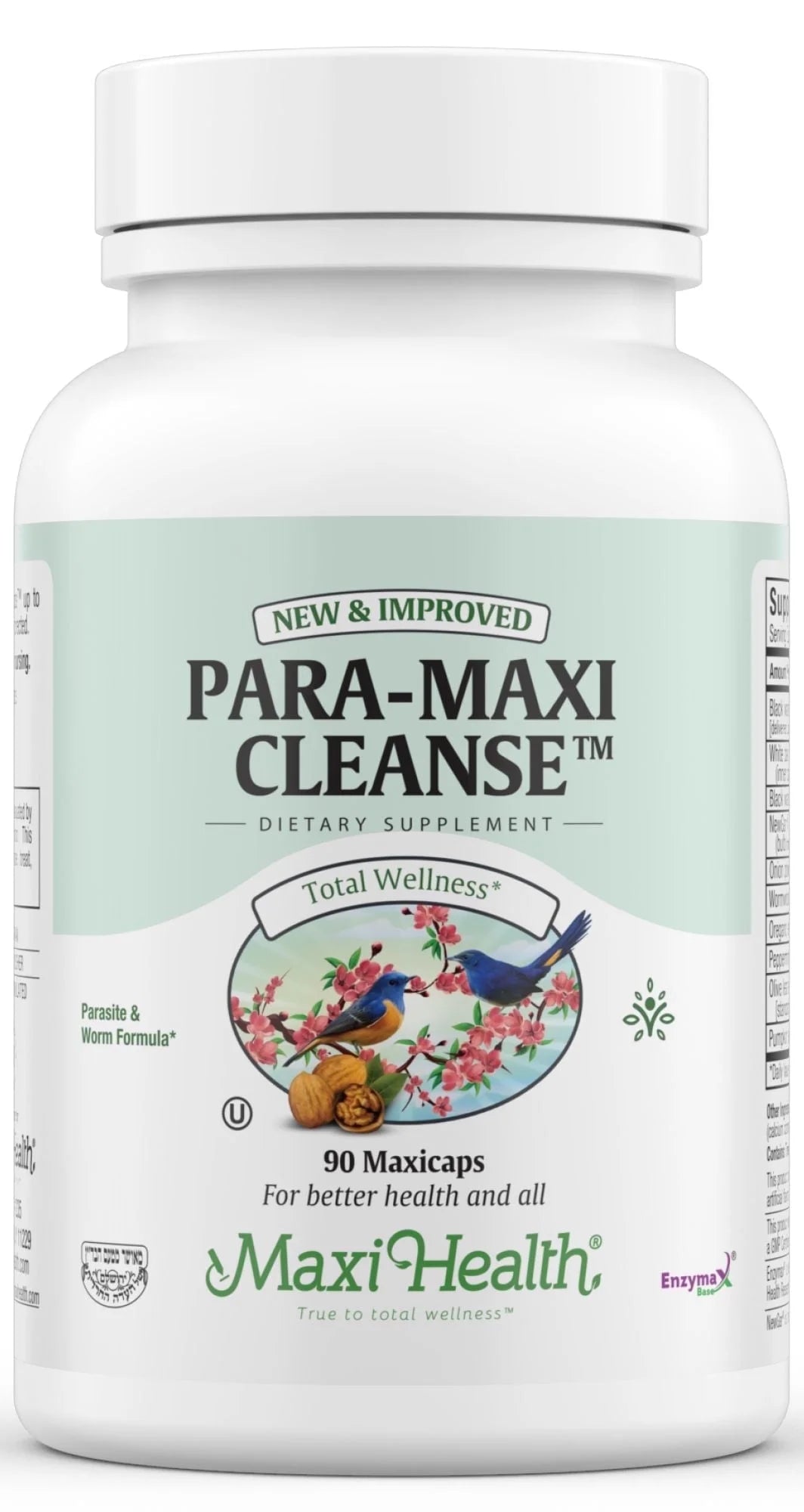 Intestinal Cleanse for Humans - Natural Digestive Colon Gut Flora Body Detox for Women - Gut Cleanse for Men - Bloated Belly Relief with Black Walnut Wormwood Herb (90 Capsules)