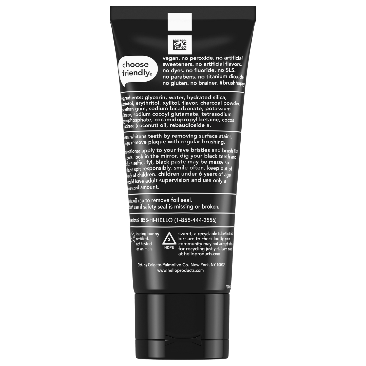 Epic Whitening Charcoal Fluoride Free Toothpaste, Fresh Mint, 4.0 Oz Tube