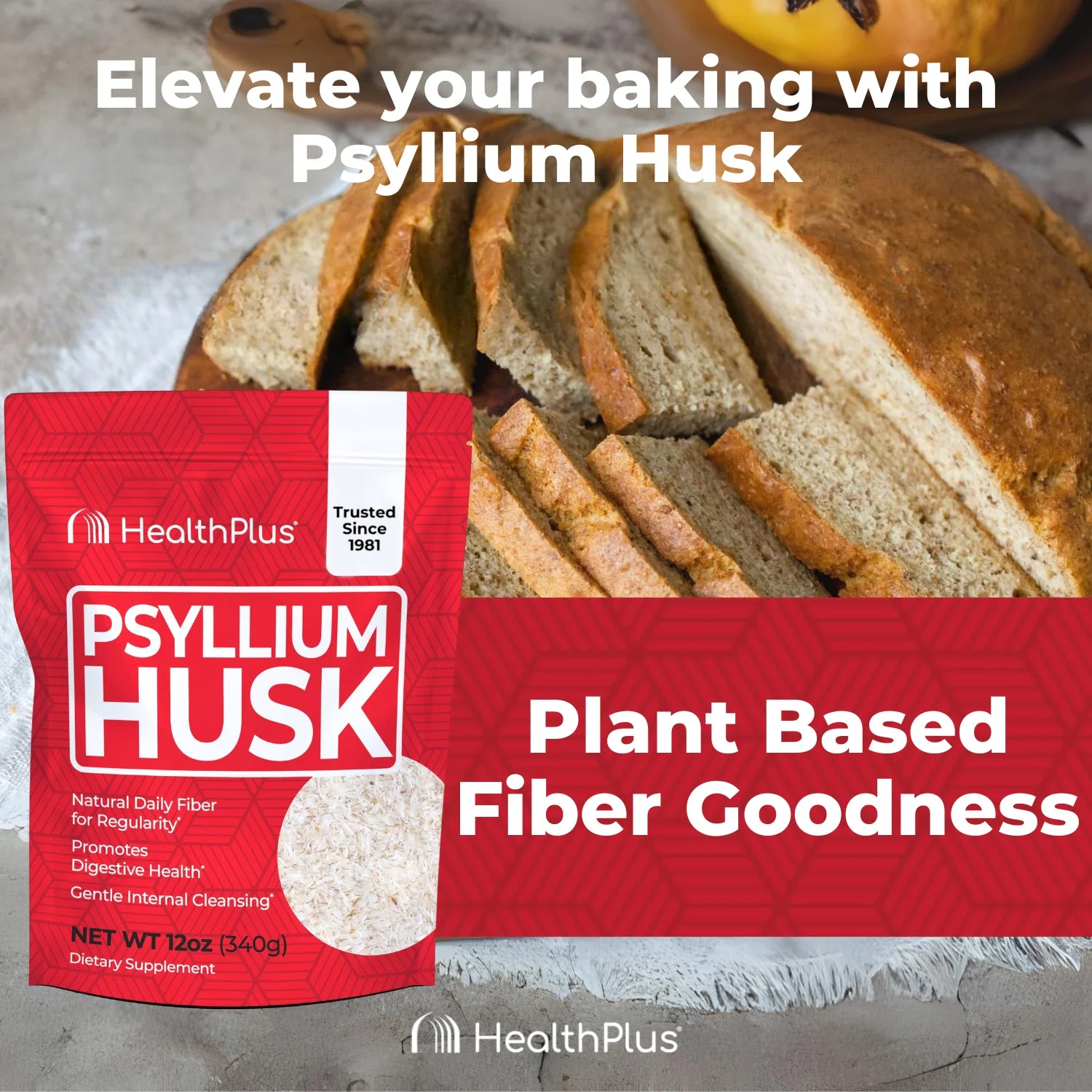 Pure Psyllium Husk - 12 Oz