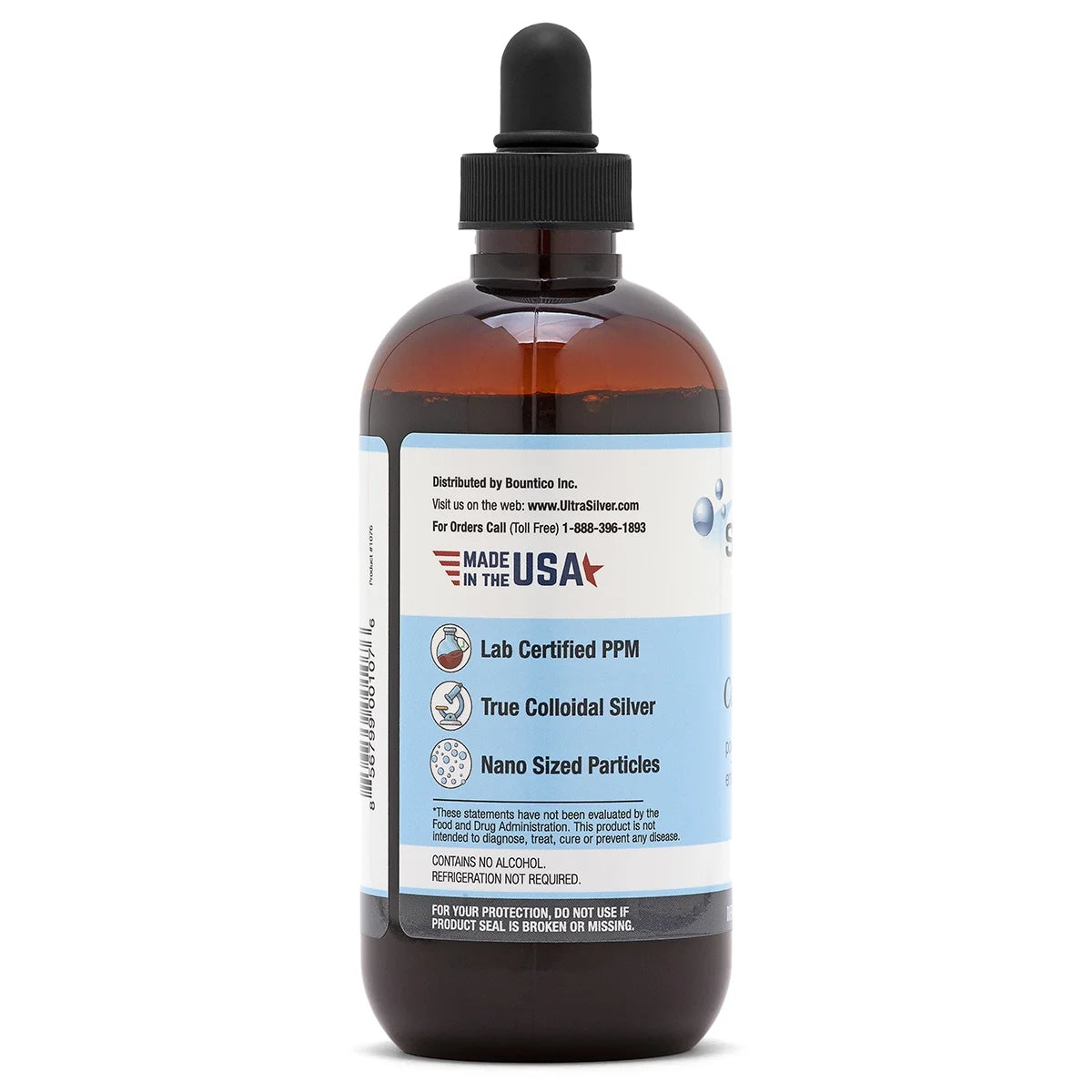 ® Colloidal Silver | 1000 PPM 8 Oz (236Ml) | Mineral Supplement | True Colloidal Silver - with Dropper