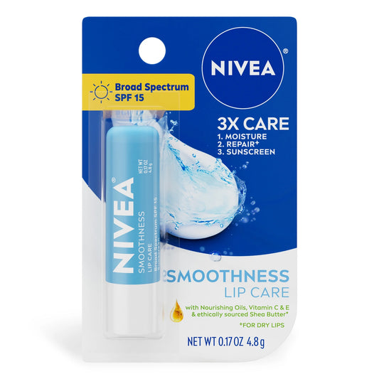 Smoothness Lip Care, Lip Balm SPF 15 with Shea Butter, 0.17 Oz Stick