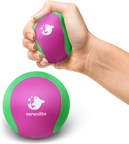 Stress Balls for Adults, Squeeze Ball for Hand Therapy, Stress Ball 1 Count, Hand Exercisers for Therapy & Grip Strengthening, Hand Grip Strengthener, Physical Therapy Balls