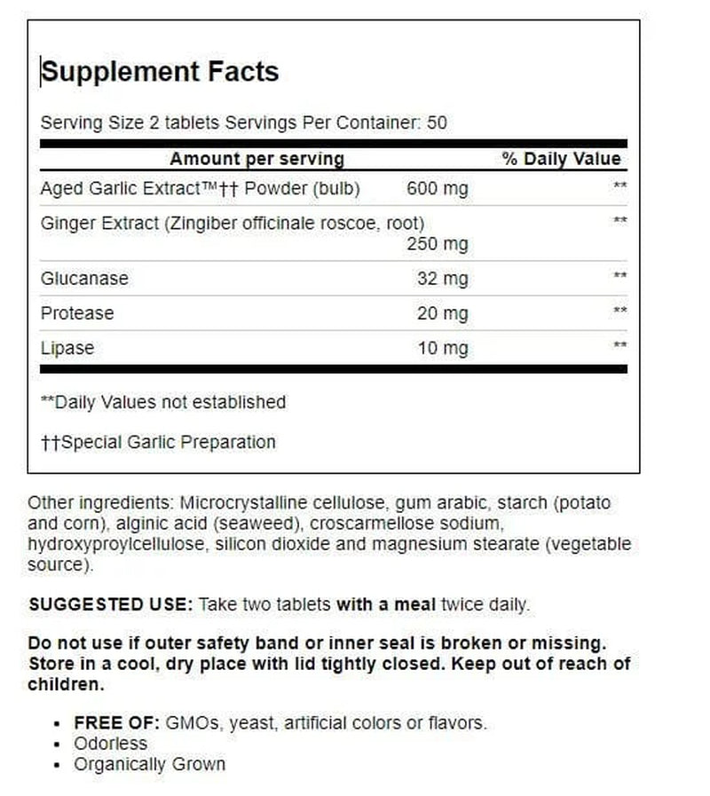 Garlic Extract Candida Cleanse Capsules, 100 Ct