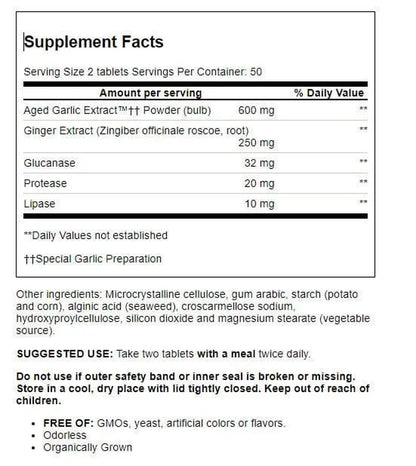 Garlic Extract Candida Cleanse Capsules, 100 Ct