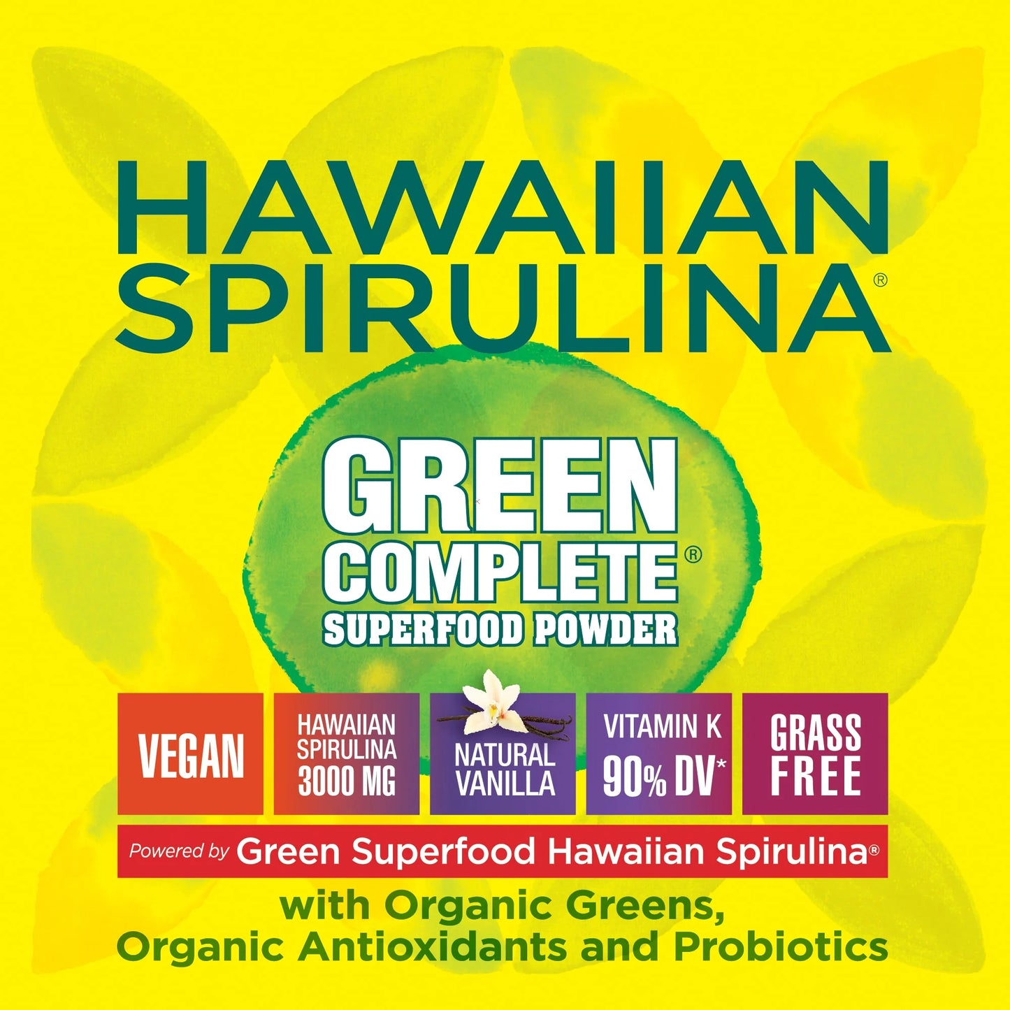 Hawaiian Spirulina Green Complete Superfood Powder