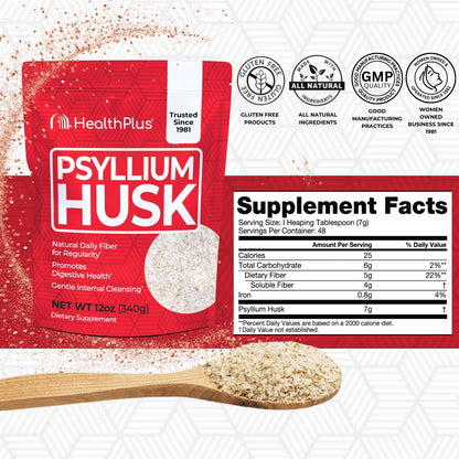 Pure Psyllium Husk - 12 Oz