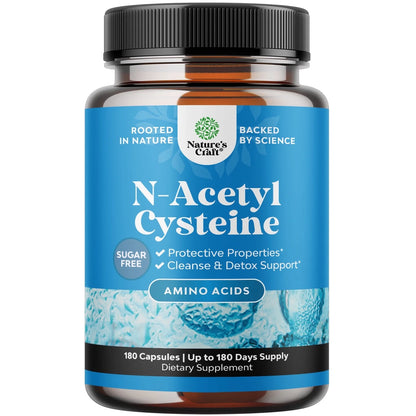 NAC Supplement N-Acetyl Cysteine 600Mg per Serving - Vegan High Absorption Non-Smelly NAC Capsules Glutathione for Liver Support plus Lung Health and Immunity Support (3 Months)