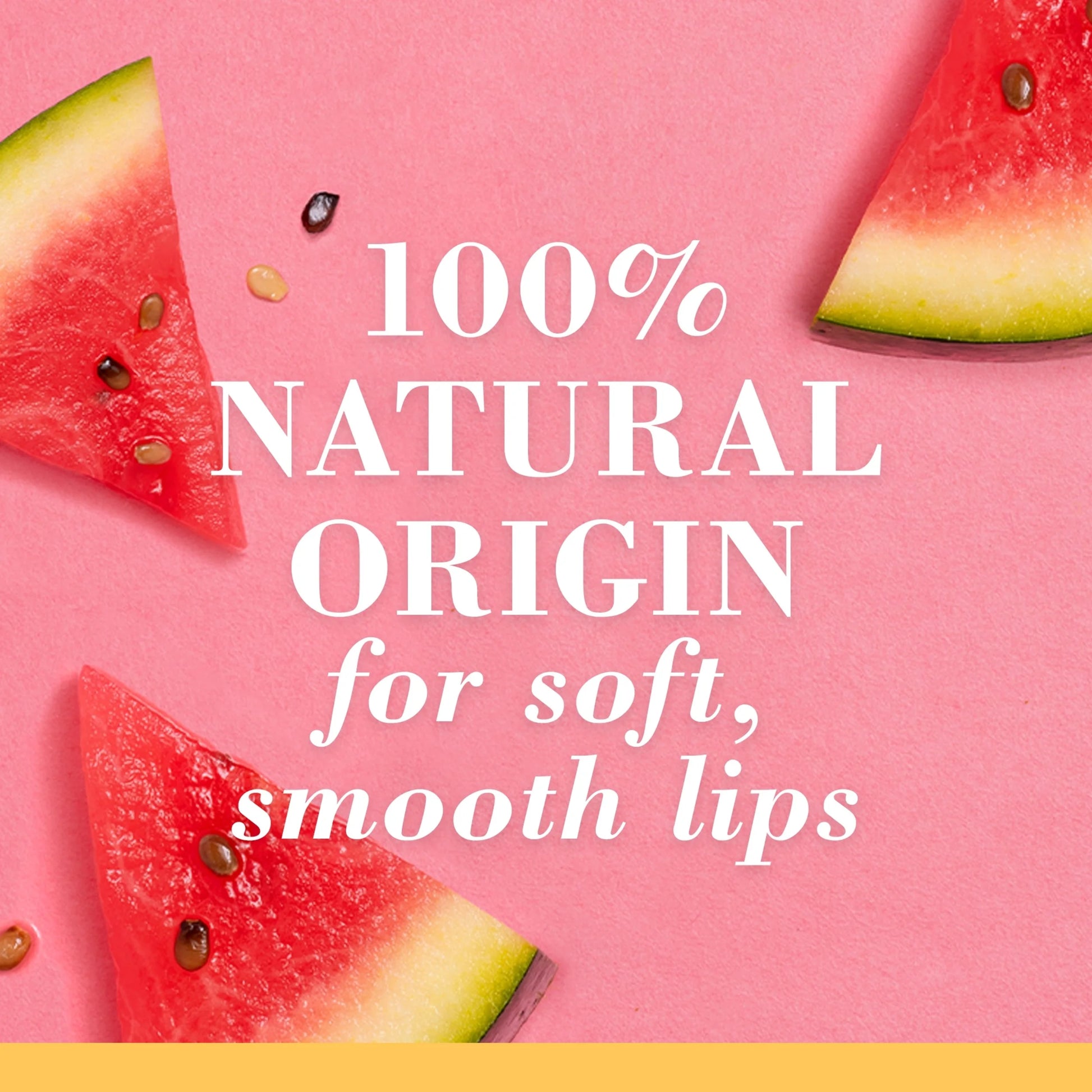 100% Natural Squeezy Tinted Lip Balm with Beeswax, Watermelon Rush, 1 Tube