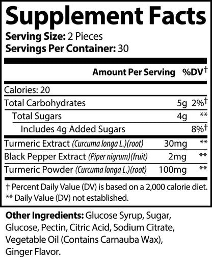 Turmeric Gummies W Curcumin