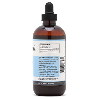 ® Colloidal Silver | 1000 PPM 8 Oz (236Ml) | Mineral Supplement | True Colloidal Silver - with Dropper