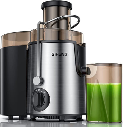 Quick Juicer Machine, Centrifugal Juicer with 3" Big Mouth for Whole Fruits & Veggies, Easy to Clean, Non-Bpa Stainless Steel Kitchen Juicer